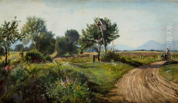 Pejzaz z kapliczka - view 1