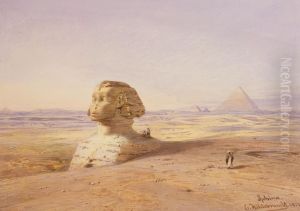 Great Sphinx of Giza with Pyramids in the Background