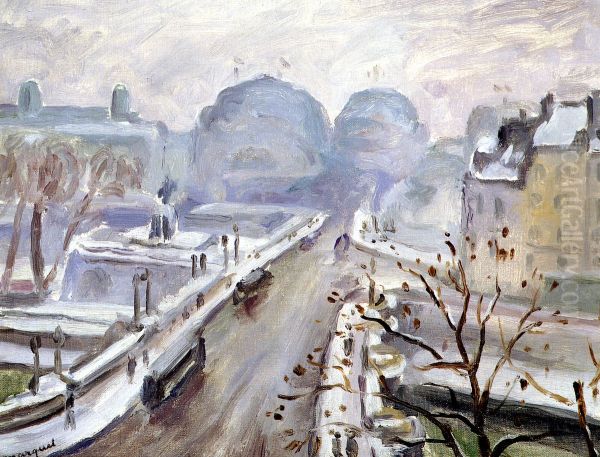 Pont Neuf sous la neige - view 1