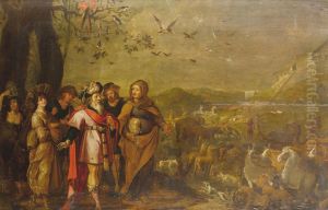 Noah entering the Ark by S. Daens