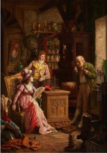 The visit to the antiquary by Ernest van den Kerckhove