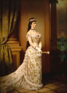 Portrait ofEmpress Elisabeth of Austria(1837-1898) by Georg Martin Ignaz Raab