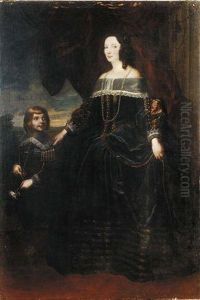 Ritratto Di Signora Con Bambino by Giovanni Bernardo Carbone