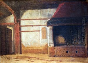 Brick Fireplace by Carl Ludwig Jessen