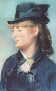 Le Modele de la serveuse desFolies Bergeres by Edouard Manet