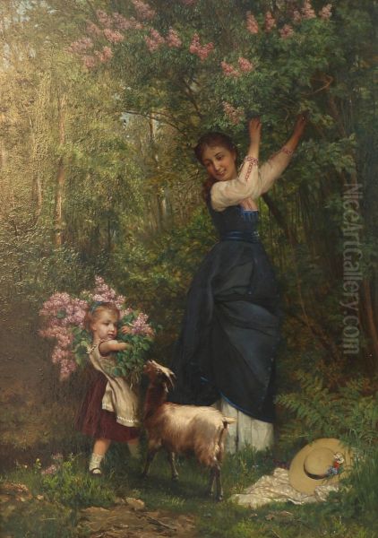 Gathering Lilacs - view 1