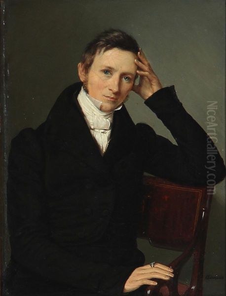Portrait of the painter Johannes Steenfeldt. - view 1
