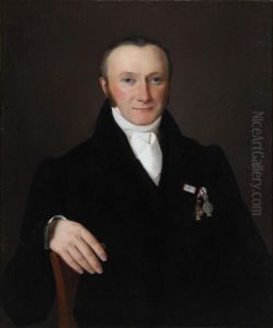 Portrait of wine merchant to the Danish court Christian Waagepetersen (1787-1840).