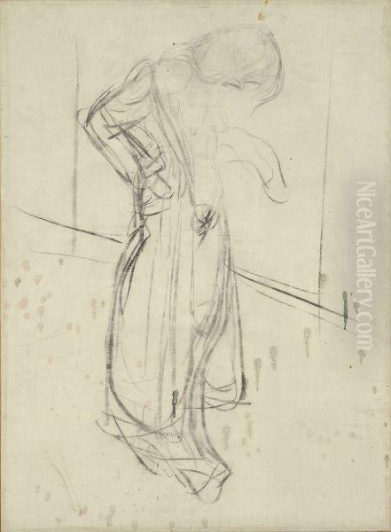 Model in Dressing Gown - view 1