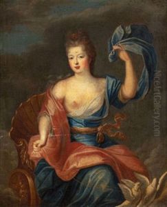 Portrait en Venus de Francoise-Marie de bourbon dite la seconder Mademoiselle de Blois by Pierre Gobert