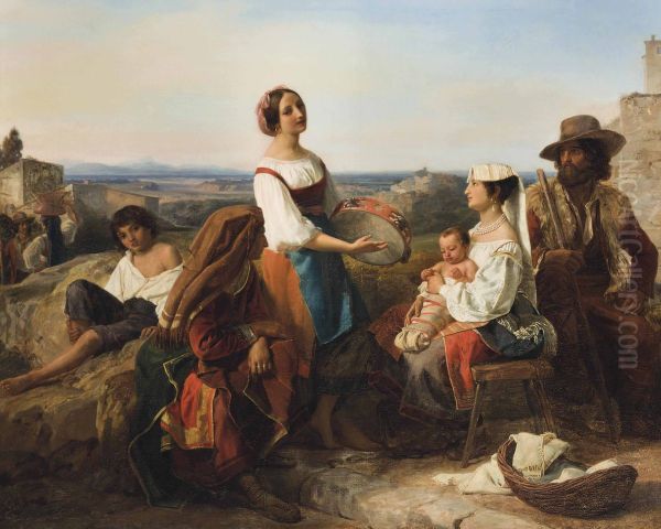 A musical interlude in the Roman Campagna - view 1