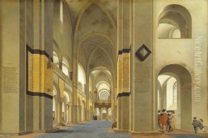 Interior of the Saint Mary Church in Utrecht