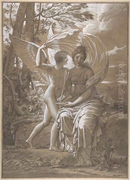 The Muse Erato Writing Verses Inspired by Love - view 1