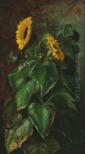Sunflowers. by Alfrida Baadsgaard