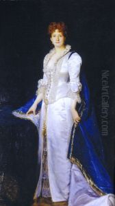 Portrait of Queen Maria Pia of Portugal (1847-1911)