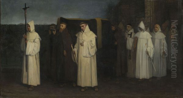 Funeral of a Trappist monk - view 1