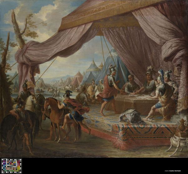 Discussion of Warfare in a Roman Camp - view 1