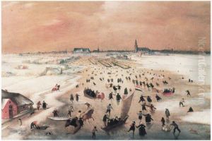Winterlandschap met gezicht op Amsterdam vanuit het zuiden, 1602 Winterlandschap met gezicht op Amsterdam vanuit het zuiden, 1602