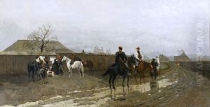 Scene from the January Uprising 1863 by Antoni Piotrowski
