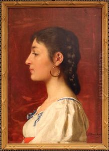 Profile portrait of a woman