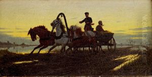 Horse-drawn vehicle by Wlodzimierz Los