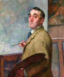 Self-portrait with palette