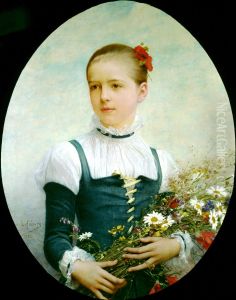 Portrait of Edna Barger of Connecticut by Jules Lefebvre