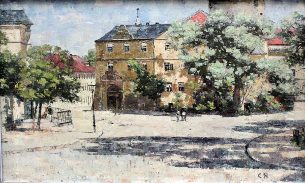 Burgplatz near the Grand Ducal Palace at Weimar - view 1