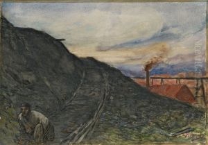 Path descending from the slag heap by Constantin Meunier
