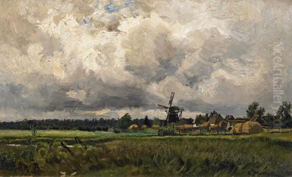 Windmill near Graal on the Baltic Sea - view 1