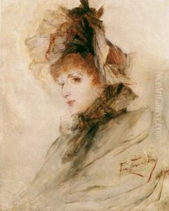 Lady in a hat by Franciszek Zmurko