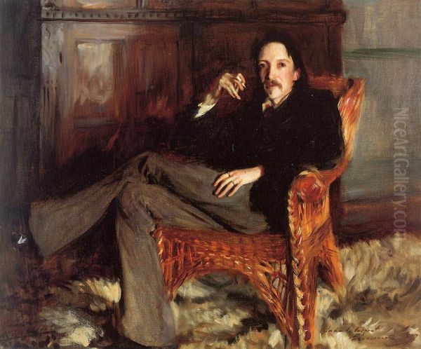 Portrait of Robert Louis Stevenson - view 1