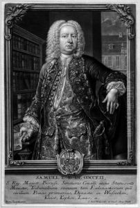 The portrait of German jurists and official Samuel von Cocceji (1679-1755)