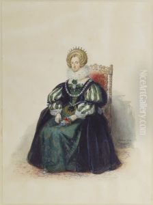 Louise, Queen of the Belgians, as Princess Elisabeth of France by Jean-Baptiste Madou