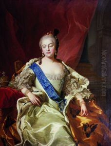 <<<<Portret imperatricy Elizavety Petrovny>> (1709-1762)>> by Charles-Andre van Loo