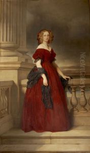 Portret van Marie-Louise, Koningin der Belgen by Egide Charles Gustave Wappers