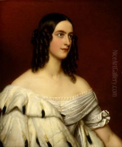 Bildnis der Caroline Prinzessin zu Oettingen-Wallerstein by Joseph Karl Stieler