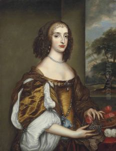 Portrait of Maria Stuart (1631-1661) by Adriaen Hanneman
