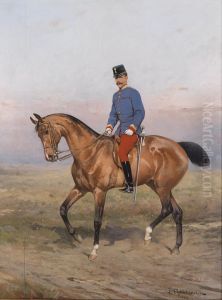 Equestrian portrait ofRudolf, Crown Prince of Austria(1858-1889)