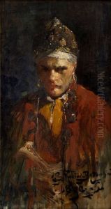 Autoportret - Tatar by Stanislaw Kaczor-Batowski