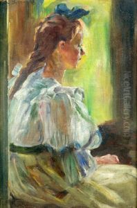 Girl at the window. by Olga Boznanska