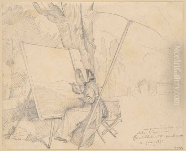 Self-portrait of Louise Josephine Sarazin de Belmont - view 1