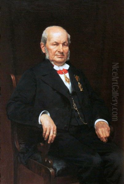 Portrait of Jozef Majer (1808-1899), the PAU President in 1872-1890 - view 1
