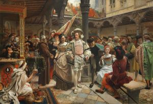 Fair at the Old Stock Exchange in Antwerp by Pieter Van der Ouderaa