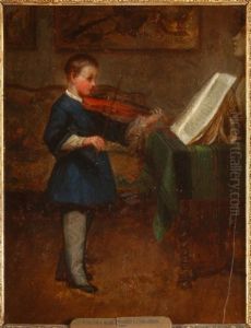 Lecon de violon du comte de Paris