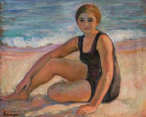 La Baigneuse au maillot noir by Henri Lebasque