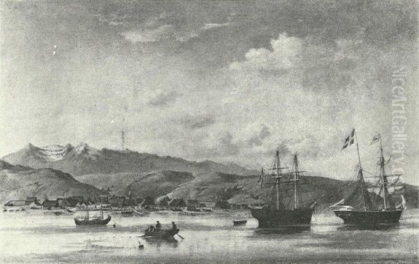 Opankrede skibe ved Akureyri, Island. - view 1