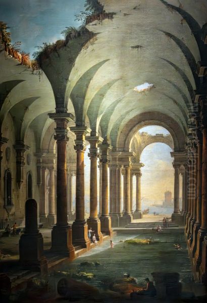 Perspective of ancient thermal baths - view 1