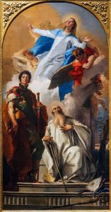 Madonna in Glory between Saints George and Romuald