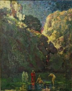 Bathers in the Oued